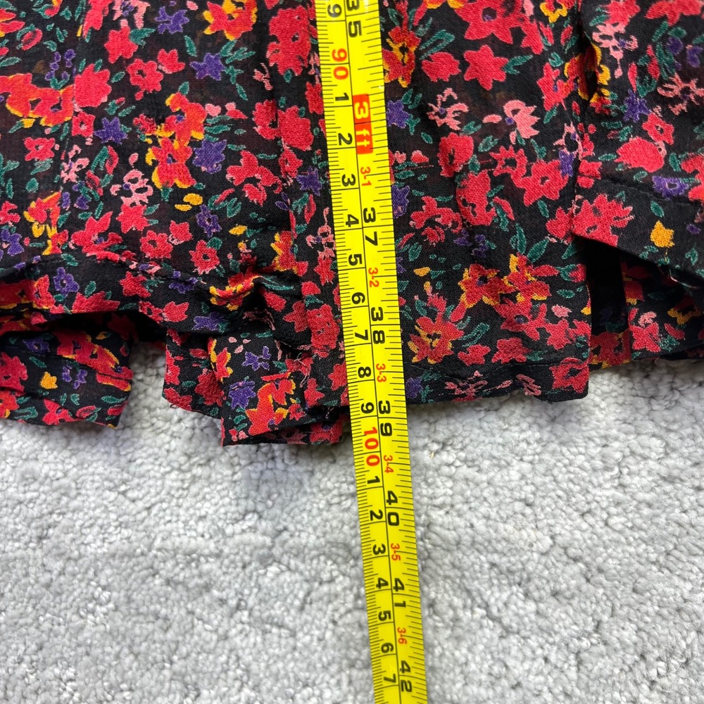 VINTAGE GAP Maxi Skirt Womens Large Multicolor Rayon Floral Ditsy Boho Flowy - Picture 11 of 12